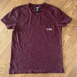 PINK brand women’s burgundy T-shirt size medium